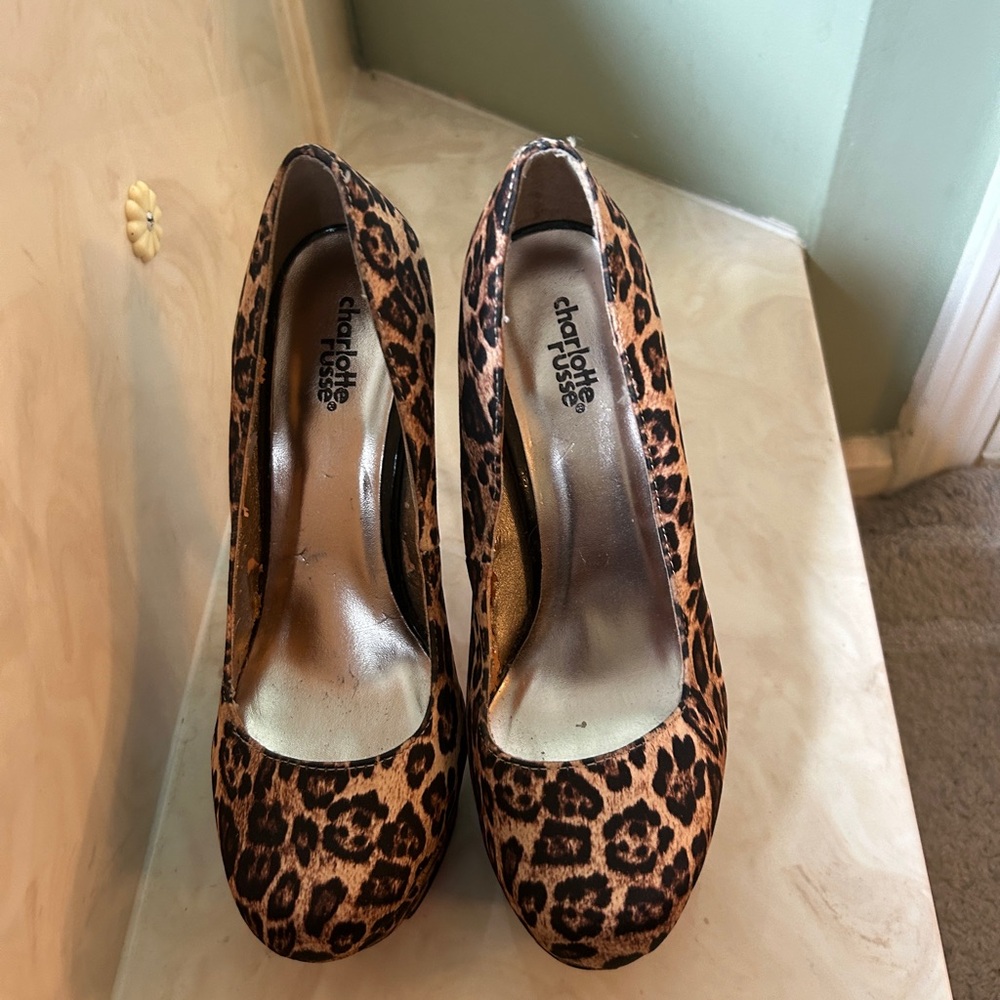 Charlotte Russe Animal Print Heels